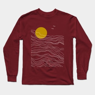 Retro Sun Design Long Sleeve T-Shirt